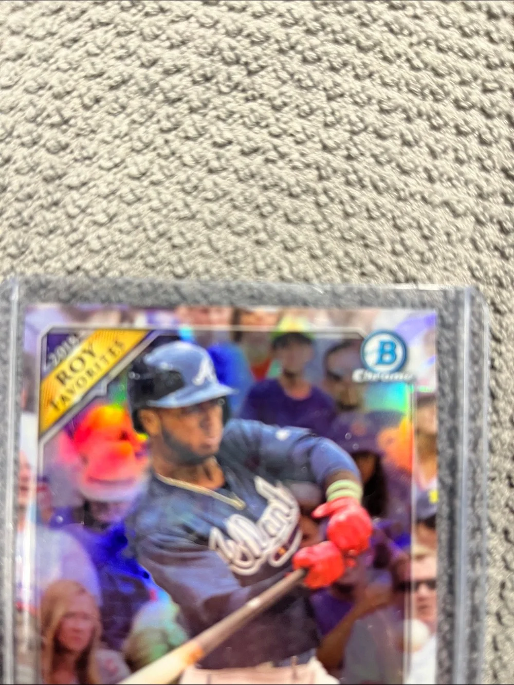 2018 Bowman Chrome Ozzie Albies (RC) rookie card - 2018 ROY Favorites